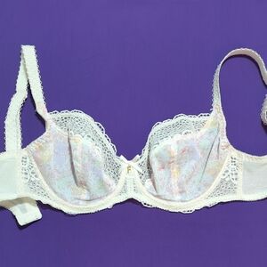 Freya Floral Lace Daydreaming Underwire Bra - Cream and Pastel Crochet 28F